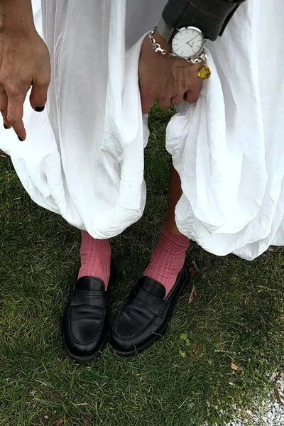 Kopyto Kopyto NORKI RWS – Gerippte Merino-Socken aus RWS-Merinowolle – Nachhaltig & zeitlos, Rosa, – Produktbild 2 von 4