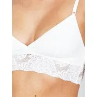 erlich textil erlich textil Amelie bügelloser BH mit Spitze aus recyceltem Polyamid, made in Europe, Ecru, – Produktbild 1 von 2