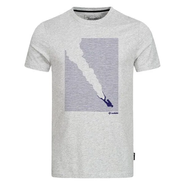 Lexi&Bö Lexi&Bö Deep Dive Herren T-Shirt, Grau melange (grau), – Produktbild 1 von 1