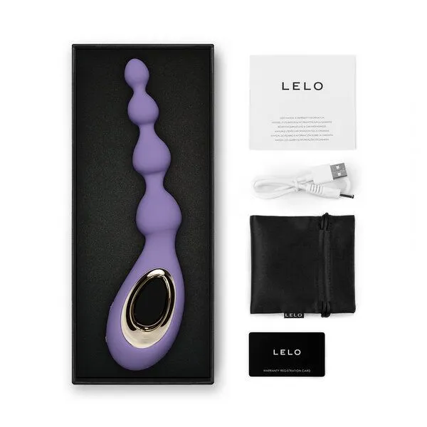 LELO Analvibrator mit Perlen - LELO SORAYA Beads, Lila, – Produktbild 3 von 4