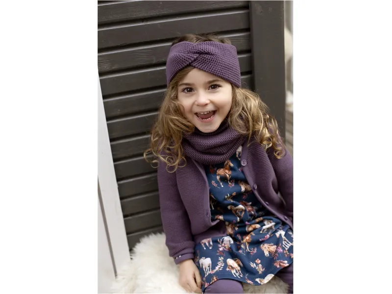 Enfant Terrible Enfant Terrible Kinder Strickjacke Bio-Baumwolle plum, Lila, – Produktbild 2 von 2