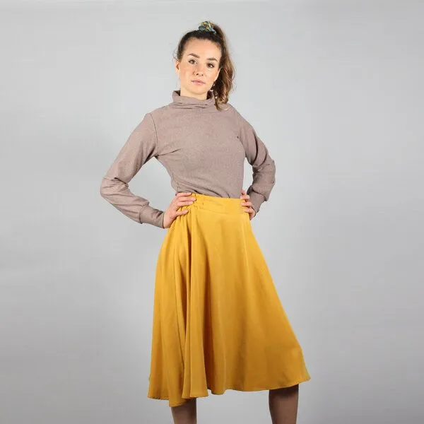 ManduTrap ManduTrap Midi - Tellerrock Thara aus Tencel in senfgelb – Produktbild 3 von 4
