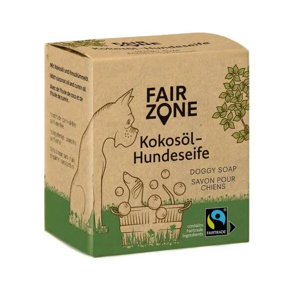 Fair Zone FAIR ZONE Hundeseife / Hundeshampoo mit Kokosöl & Schwarzkümmelöl – Produktbild 1 von 1