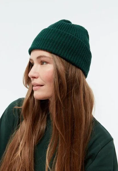 Givn Berlin Givn Berlin Beanie GBParis aus Bio-Baumwoll Strick, Bottle green, – Produktbild 4 von 4