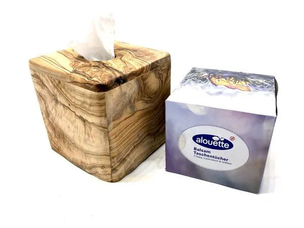 Olivenholz erleben Olivenholz erleben Box für Kosmetiktücher aus Olivenholz – Produktbild 6 von 6