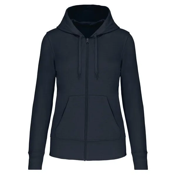 Greenspired Greenspired Umweltfreundliches Kapuzensweatshirt mit Zip für Damen 280g/m² XS-XXL, Navy, – Produktbild 1 von 1