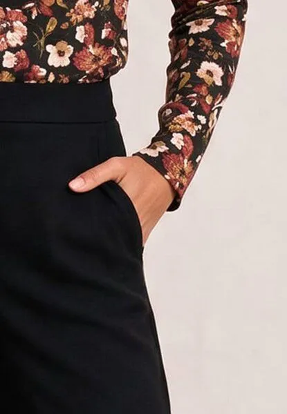 LANA LANA wide Leg Hose, Modell Susana, Schwarz, – Produktbild 4 von 4