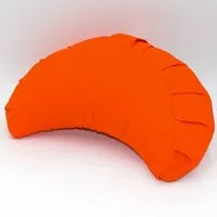 BAGHI BAGHI Meditationskissen Halbmond basic aus Bio-Baumwolle kbA - Sitzhöhe 12cm, Orange, – Produktbild 1 von 1