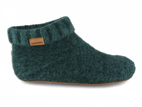 Gottstein Gottstein Knit Boot Hüttenschuhe aus reiner Schurwolle, Grün, – Produktbild 3 von 3