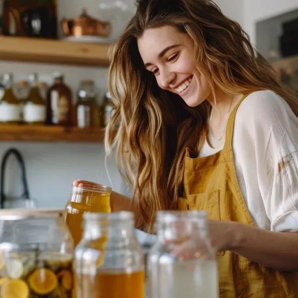 Wellness-Drinks Ginseng Kombucha Drink mit Teepilz (klein) – Produktbild 4 von 4