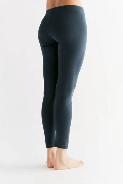 Leela Cotton Damen Leggings aus Bio-Baumwolle 1611"Leela Cotton", Navy, – Produktbild 3 von 5
