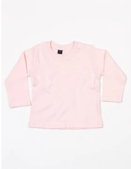 Babybugz Babybugz Baby Langarm Shirt 3 - 24 Monate 200 g/m², Powder pink, – Produktbild 2 von 3