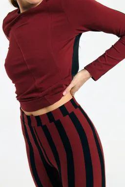 SUITE13LAB SUITE13LAB Damen vegan Leggings Ulmo Stripes Brick – Produktbild 1 von 1