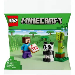Lego Lego Steve mit Baby-Panda – Produktbild 1 von 1