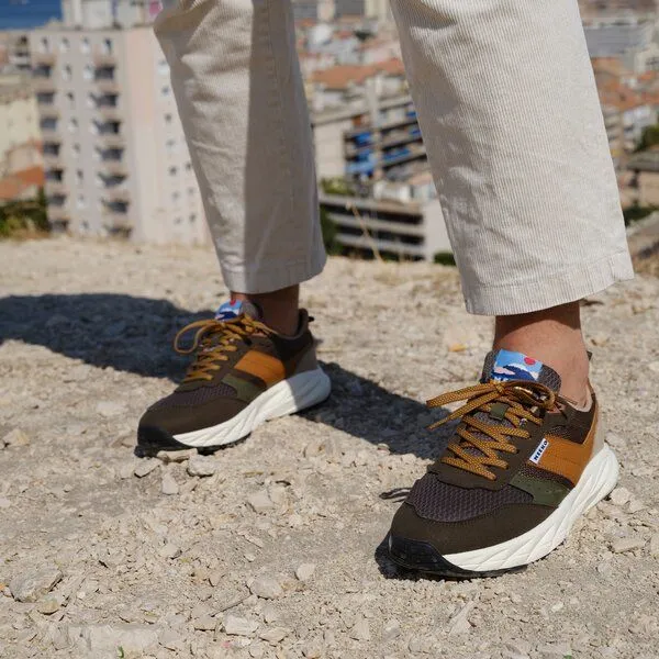 MEEKO MEEKO PONGO – Technische und nachhaltige Sneaker, Grün/braun, – Produktbild 4 von 4