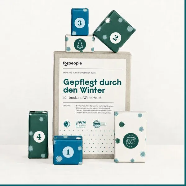 forpeople Skincare Adventskalender 2026 - 6 volle Größen statt 24 Kleinigkeiten - forpeople – Produktbild 1 von 4