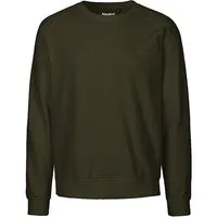Neutral Neutral® Neutral Sweatshirt Pullover Sweater Pulli 100% GOTS Bio Baumwolle, Oliv, – Produktbild 1 von 1