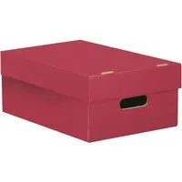 Aufbewahrungsbox "Color" aus Recyclingkarton, mittel 26 x 41 x 15,2 cm, rot – Produktbild 1 von 1