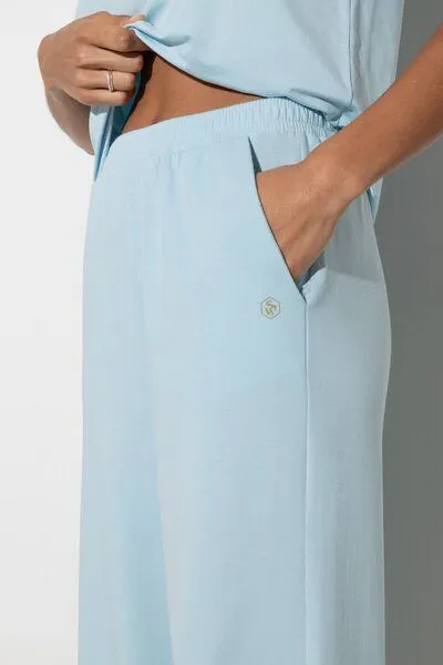 Soulwear Soulwear Loungehose | weites Bein | Comfy Comfort, Breezy blue, – Produktbild 3 von 4