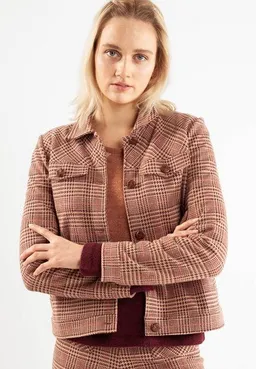 Alma & Lovis Alma & Lovis Karo-Blazerjacke aus Bio-Baumwolle | Check Jacke – Produktbild 1 von 1
