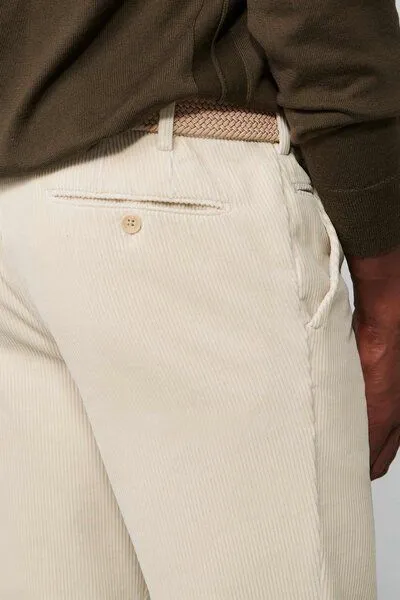 Meyer MEYER Superstretch Premium Cord Chino, Weiß (bernstein), – Produktbild 4 von 4