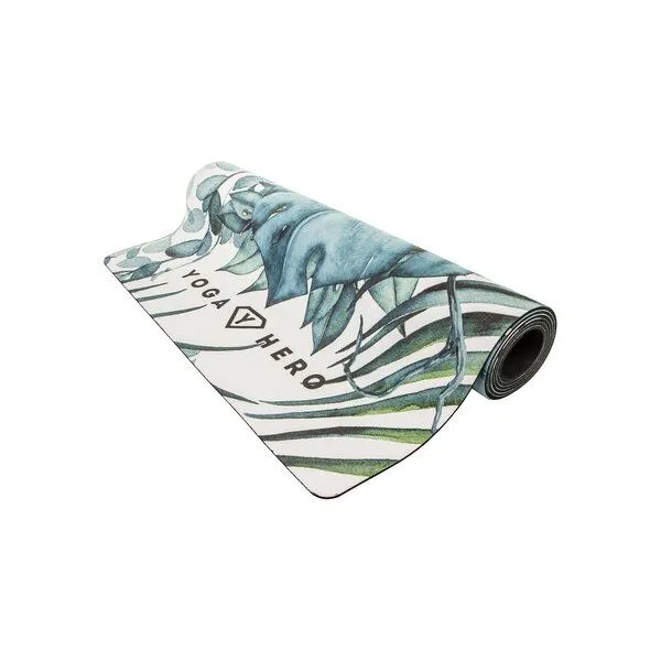 Yoga Hero Yoga Hero Yogamatte Classic 3,5mm mit Tragegurt, Jungle (grün), – Produktbild 2 von 4