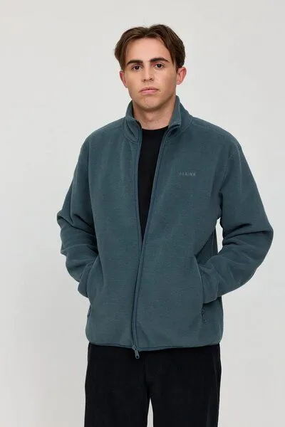 Mazine Mazine Hallock Herren Fleece Jacke aus recycling Polyester, Blau (steel blue), – Produktbild 2 von 3