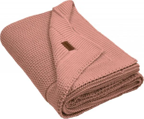 A&R Textile A&R Textile Babydecke Strickdecke 80 x 100 cm Bio Baumwolle hergestellt in Europa, Rosa, – Produktbild 1 von 2