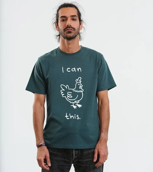 Gary Mash GARY MASH T-Shirt I can Hendl this aus Biobaumwolle, Grün, – Produktbild 3 von 4