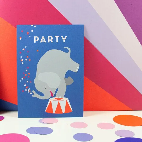 Bow & Hummingbird Bow & Hummingbird Postkarte Party – Produktbild 2 von 2