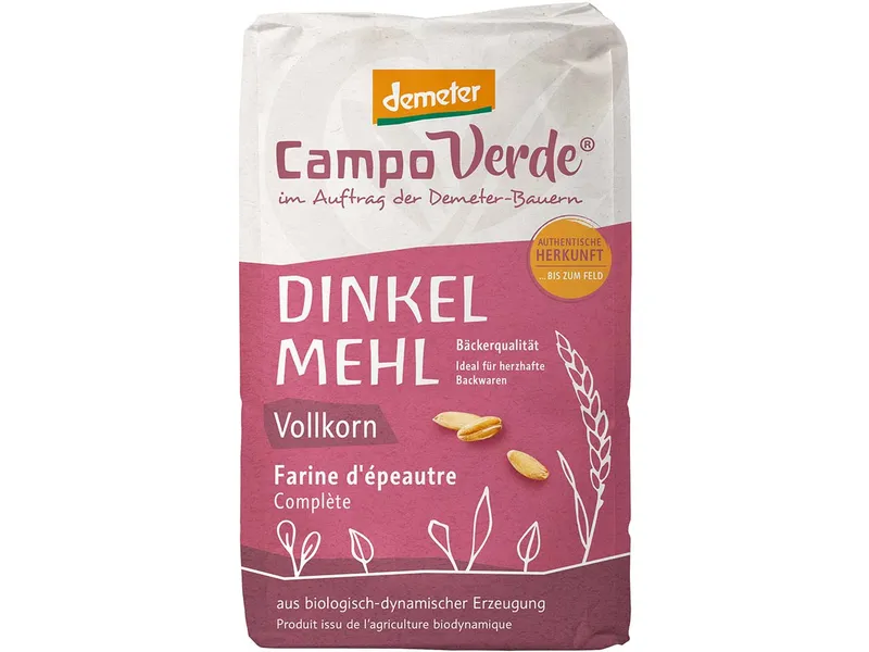 Campo Verde Campo Verde Bio-Dinkelvollkornmehl, 1000 g – Produktbild 1 von 1