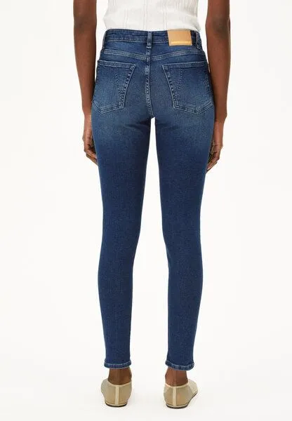 ARMEDANGELS ARMEDANGELS TILLAA Damen Skinny Jeans Mid Waist Bio-Baumwoll Mix X-Stretch, Blue, – Produktbild 2 von 8