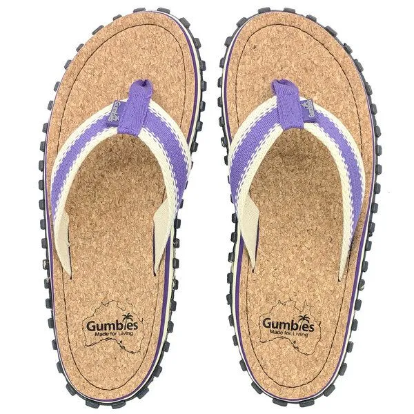 Gumbies Gumbies Corker - Zehensandalen aus Kork für Damen, Lila, – Produktbild 1 von 3