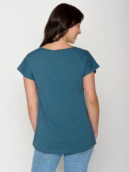 GreenBomb GREENBOMB Weekend Plans Cool - Lässiges T-Shirt aus Bio-Baumwolle / hochwertiger Print / GOTS / Fair & Vegan, Blau (wahres blau), – Produktbild 4 von 4