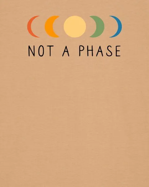 watapparel watapparel T-Shirt Unisex Not a Phase, Latte, – Produktbild 3 von 3
