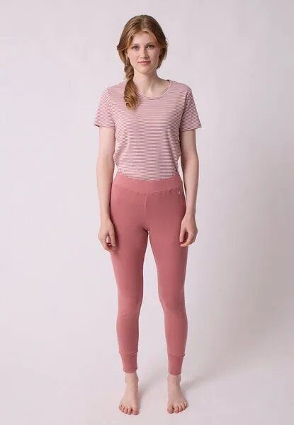 LANA Organic LANA Organic Pyjamahose, Modell Iris, Dusty rose, – Produktbild 1 von 3