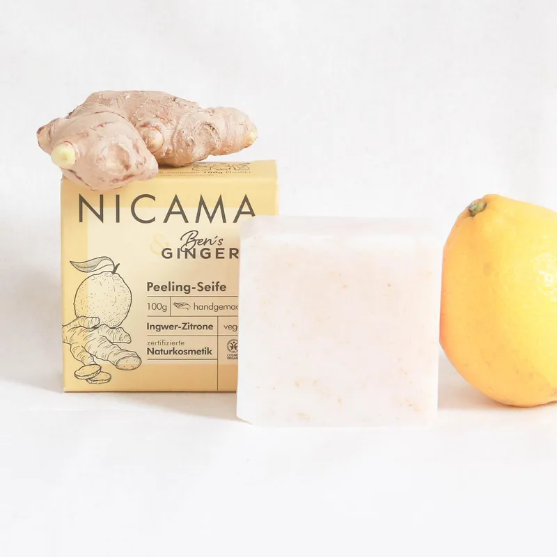 NICAMA Upcyclingseife Peelingeffekt – Produktbild 1 von 1