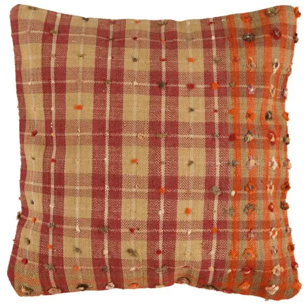 Rugtales Kelim Kissen „Rugtales“ aus Schurwolle, 65x65 cm, Bunt, – Produktbild 1 von 5