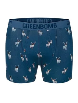 GreenBomb GREENBOMB Funky Donkey 2 Trunk - Figurbetonte Trunk aus Bio-Baumwoll Mix / hochwertiger Print / GOTS / Fair & Vegan – Produktbild 1 von 1