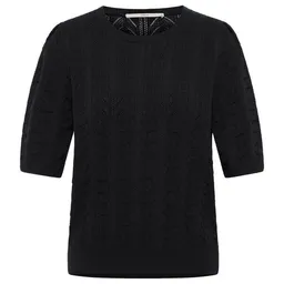 LANIUS LANIUS Kurzarmpullover (GOTS) aus Bio-Baumwolle – Produktbild 1 von 1