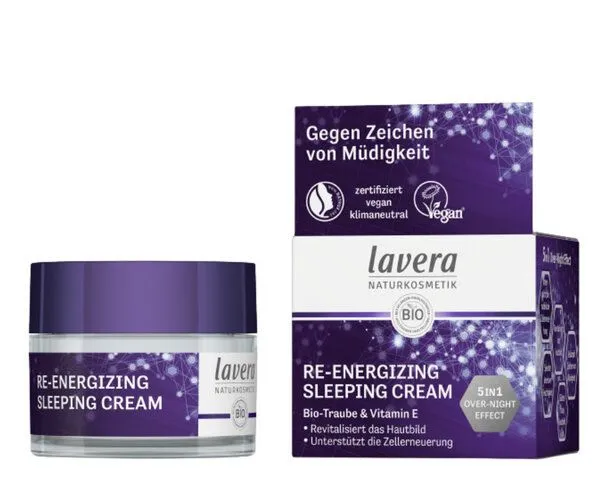 lavera lavera Re-Energising Sleeping Cream – Produktbild 4 von 4