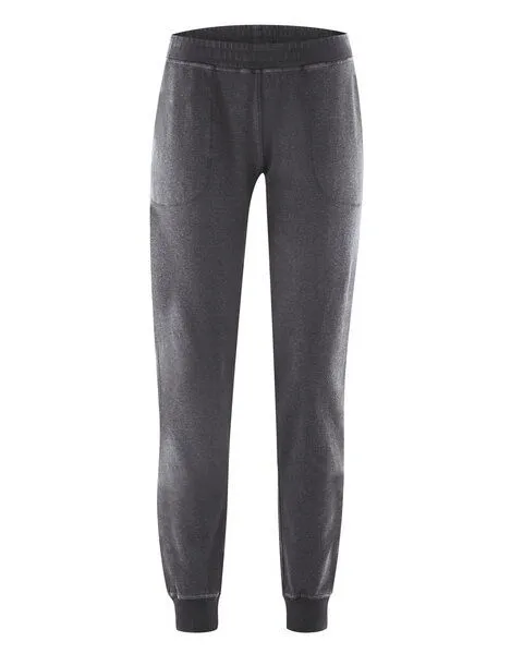HempAge HempAge Damen Yoga Jogginghose Hanf/Bio-Baumwolle, Anthrazit, – Produktbild 3 von 4