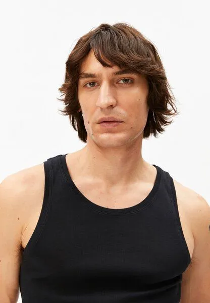 ARMEDANGELS ARMEDANGELS JAANNO RIB Herren Ripp-Top aus Bio-Baumwoll Mix, Black, – Produktbild 3 von 4