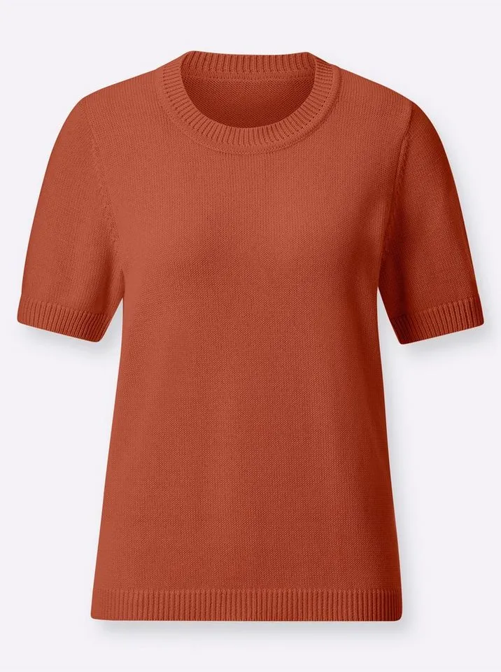 Witt Witt Strickpullover Pullover Kurzarm Jersey, Orange|rot, – Produktbild 3 von 3