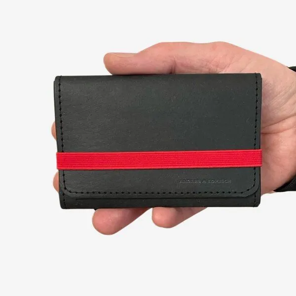 ANDERS & KOMISCH ANDERS & KOMISCH Portemonnaie mittelgroß - KOMPAKT Geldbeutel vegan, Rot, – Produktbild 1 von 4
