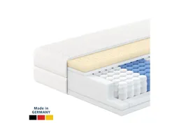 Taschenfederkernmatratze 7-Zonen Federkernmatratze mit Latex, Premium Latex-Matratze, Langlebig, AM Qualitätsmatratzen, 24 cm hoch, 90x200 cm – Produktbild 1 von 1