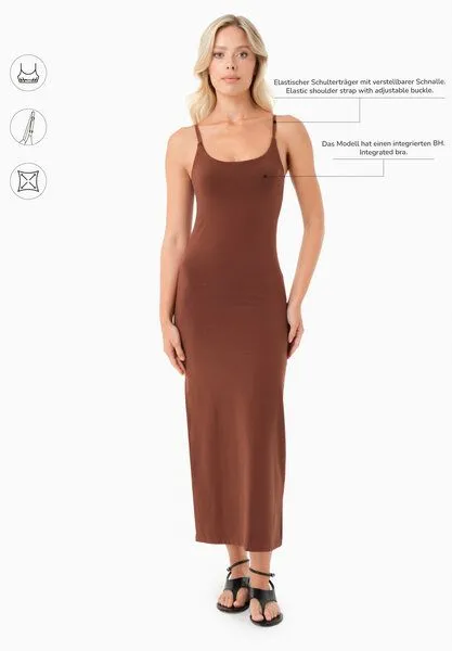 ORGANICATION ORGANICATION DIANNA | Kleid aus Bio-Baumwolle, Coffee brown, – Produktbild 2 von 4