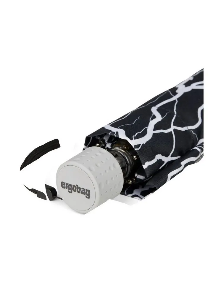 Ergobag Ergobag Taschenregenschirm Regenschirm, mit reflektierenden Details, Schwarz, – Produktbild 3 von 3