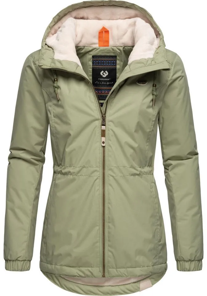 ragwear ragwear Winterjacke Dankka Warm Wasserdichte weiche Damen Jacke für den Winter, Grün, – Produktbild 5 von 5