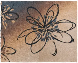 Grund Grund Badematte Lusia, Höhe 20 mm, rutschhemmend beschichtet, fußbodenheizungsgeeignet, Polyacryl, rechteckig, Florales Design mit sanftem Farbverlauf, 5 Jahre Garantie – Produktbild 1 von 1